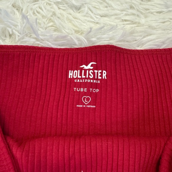 3/20 Hollister Tube Top Red Tube Top Red Tank Top Hollister Tank Top - Picture 4 of 5